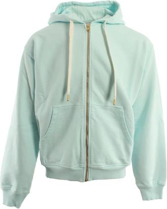 Casablanca Zip-through Vest - Heren - Vesten met rits - Blauw - M - Katoen - Hoodies & sweatvesten