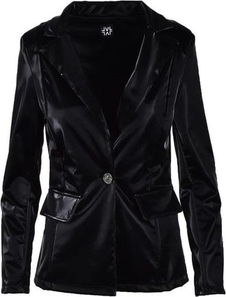 Lvl Level Vibes Level Black Tailored Polyester-Blend Jacket