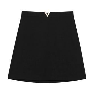 Valentino Garavani Short Skirts, female, Black, Size: 2XS Skirt