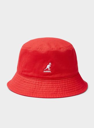 Kangol Womens Embroidered-logo colourful bucket hat