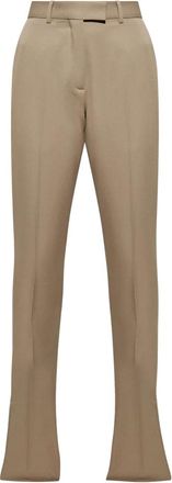 The Attico Gabardine Long Pant - Dames - Broeken - Beige - Maat: XS Gabardine