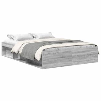 Berkfield Home Bed Frame Grey Sonoma 140x200 cm