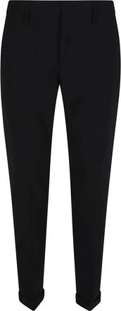 Dondup Rechte broek - Heren - Nette broeken - Zwart - W33 - Polyester - Broeken