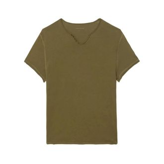 Zadig&Voltaire T-Shirts, male, Green, Size: XL Monastir T-shirt