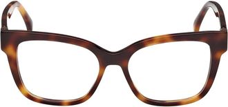 Max Mara tortoiseshell square-frames glasses - Brown