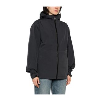 H2O Jas met capuchon en ritssluiting - Dames - Jassen - Blauw - Maat: S Zijde