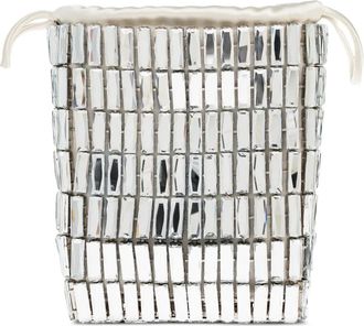 Self Portrait Borsa tote con decorazione - Argento