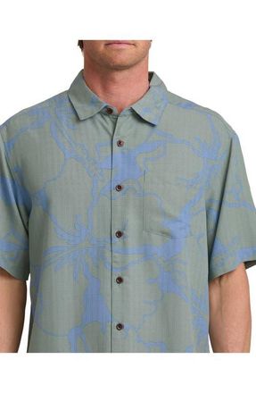 Quiksilver Bay Breeze WM SS Short Sleeve Shirt in Lily Pad at Nordstrom, Size Xx-Large