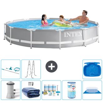 Intex Piscina Prism Frame Redonda - 366x76 Cm - 8-piezas S32105