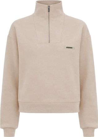 Jacquemus Grosgrain-Sweatshirt mit Rollkragen
