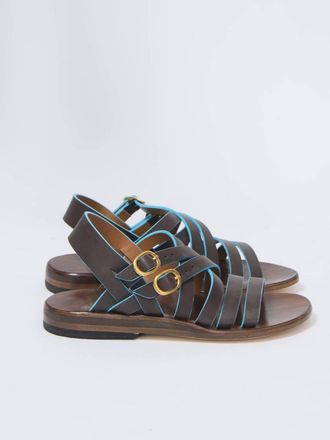 Calleen Cordero Womens Ricciani Sandal In Brown/blue