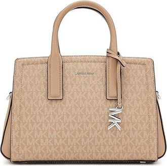 Michael Kors Laila Small Satchel Satchel Womens Handbags Peanut, Polyester/Twill
