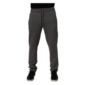 Dolce & Gabbana Heren, Broeken, Grijs, Maat: XS Katoen