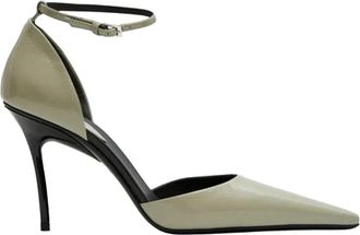 Alaia DOrsay 90 - Dames - Pumps - Beige - 37 EU - Leer - Schoenen