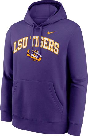 Nike LSU Arch Nike Mens College Pullover Hoodie in Purple | NKDK51LLSN-Y48
