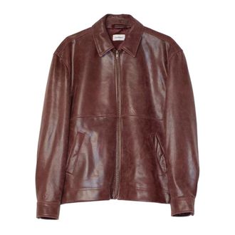Soulland Murphy Leather Jacket - - Jackets - Uomo - Marrone - XS/S