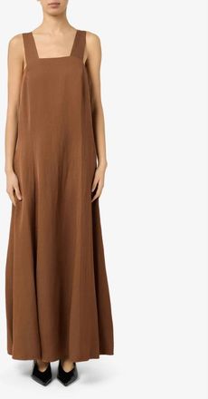 Manila Grace Maxi Jurk - Dames - Maxi kleedjes - Bruin - S - Kleedjes