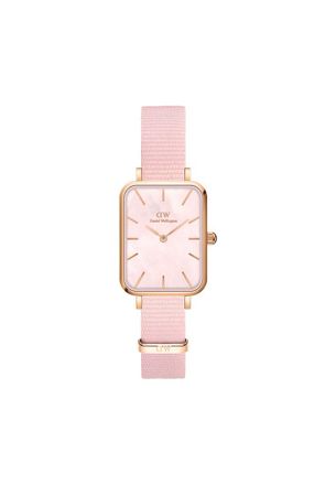 Daniel Wellington Womens DW00100509 Ladies Quadro Coral Rose Gold 20mm Watch - One Size