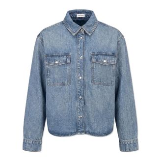 Anine Bing Mujer, Camisas, Azul, Talla: S