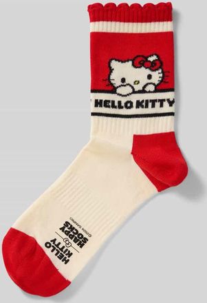Happy Socks Socken aus Baumwoll-Mix Modell HELLO KITTY KAWAII in Rot, Gr&ouml;&szlig;e 36-40