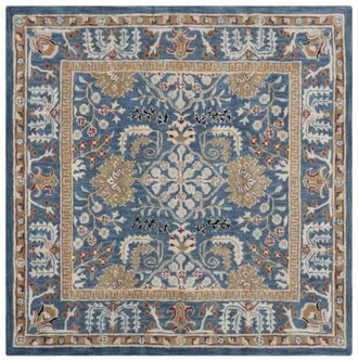Safavieh Alfombra lana azul oscuro/multicolore 122 x 122 cm