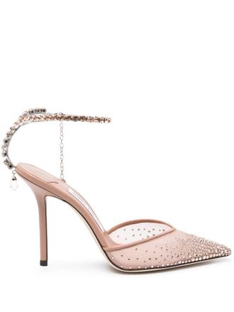 Jimmy Choo London Pumps Saeda con cristalli 100mm - Rosa
