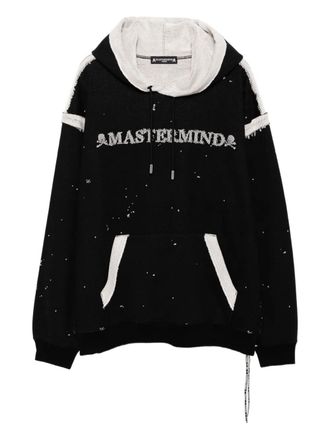 MASTERMIND WORLD logo-print hoodie - men - Cotton - M - Black