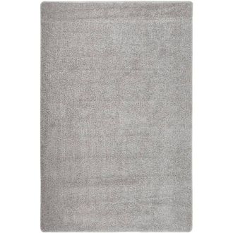 vidaXL Alfombra Peluda Antideslizante Gris Claro 200x290 Cm Vidaxl