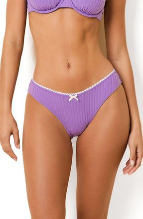 Solid & Striped The Daphne Bikini Bottoms in Ultra Violet at Nordstrom, Size X-Small