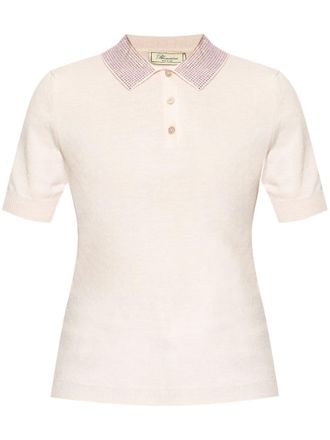 Blumarine Polo con strass - Rosa