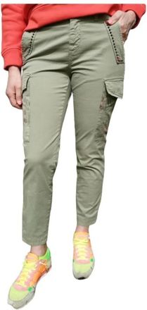Mason's Carla Cargo Broek - Dames - Slim Fit Broeken - Groen - S - Katoen - Broeken