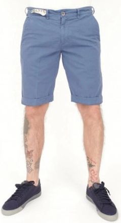 40weft Shorts W2185 - Heren - Korte Broeken - Blauw - 2XS - Katoen - Korte Broeken