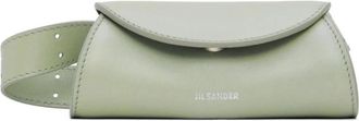 Jil Sander Luxe Groene Leren Handtas - Dames - Heuptassen - Groen - ONE Size - Tassen