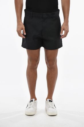 Dsquared2 Shorts In Lana Vergine e Seta con Abbottonatura Nascosta Dsquared2