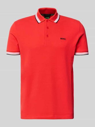HUGO BOSS Regular Fit Poloshirt aus reiner Baumwolle Modell PADDY in Rot, Gr&ouml;&szlig;e XXXL