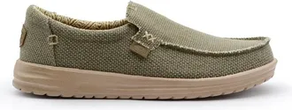 Hey Dude Schoenen, Heren, Grijs, 41 EU, Katoen, Ademende Platte Schoenen Duifgrijs