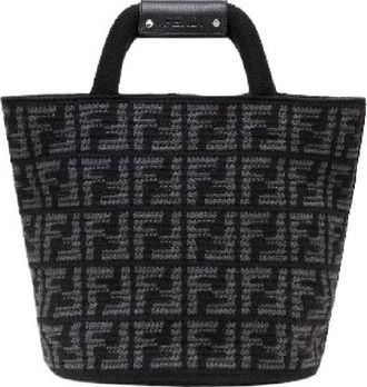 Fendi FF Cashmere Blend Shopping Bag