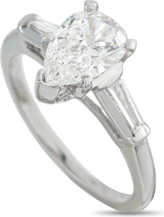 Luxury Bazaar Platinum 1.50ct Diamond Ring MF27-051826