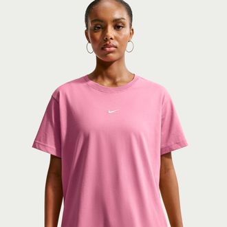 Nike Womens Nike Sportswear Classic Oversized T-Shirt in Blue | IH7601-435