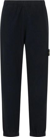 Stone Island Brushed Cotton Fleece Trainingsbroeken - Heren - Sweatpants - Zwart - S - Katoen - Broeken