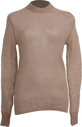 Acne Studios Crew Neck Sweater in Beige Mohair