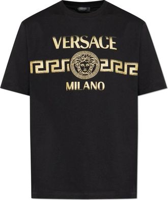 Versace Hombre, Camisetas, Negro, Talla: XL