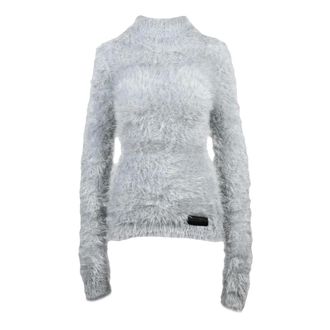 Maison Margiela Dames, Truien, Grijs, Maat: S Polyamide