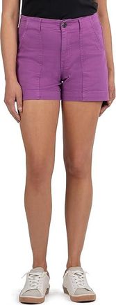 Kut from the Kloth Jane High-Rise Shorts Womens Jumpsuit & Rompers One Piece Orchid : 16, Cotton/Polyester/Spandex