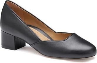 Johnston & Murphy Sienna Pump in Black Glove Leather at Nordstrom, Size 8.5