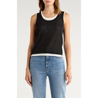 Rails Kelly Layered Tank in Black Ivory at Nordstrom Rack, Size Xx-Small