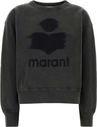 Isabel Marant Charcoal Cotton Blend Mobyli Sweatshirt