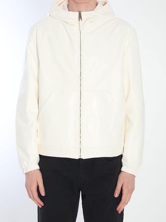 Dolce & Gabbana Mens Reversible Leather Jacket - Ivory - Size EU 48 (Mens)