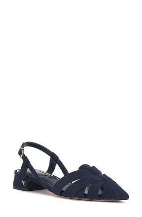 Vince Camuto Vinesha Slingback Pointed Toe Pump in Deep Navy at Nordstrom, Size 9.5