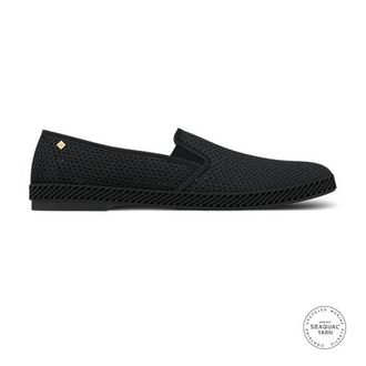 Rivieras Shoes Classic Mesh Slip-On Loafer in Black at Nordstrom, Size 43